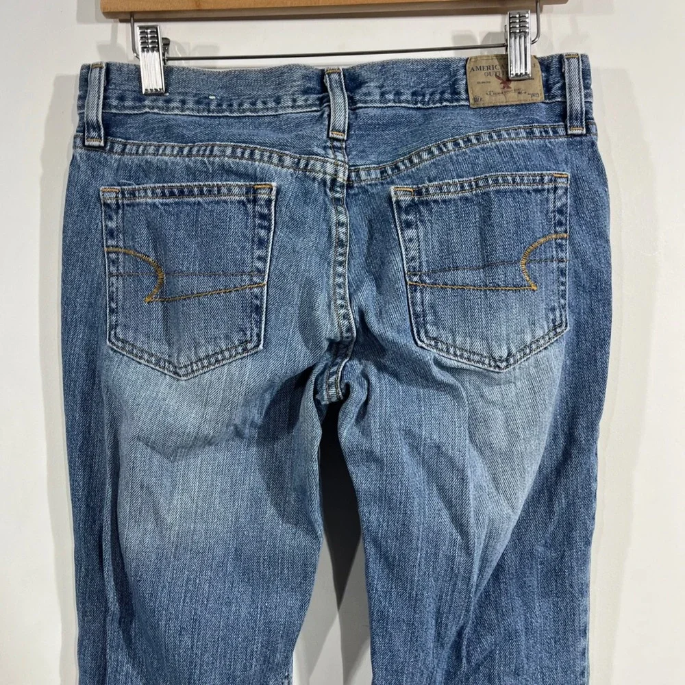 American Eagle Retro 70s Hipster Flare Jeans Womens 6Y2K Low‎ Rise Bell Bottoms
